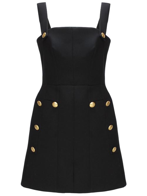 Women's Military Minidress in Black. Alexander McQueen | 775528QJAD81000